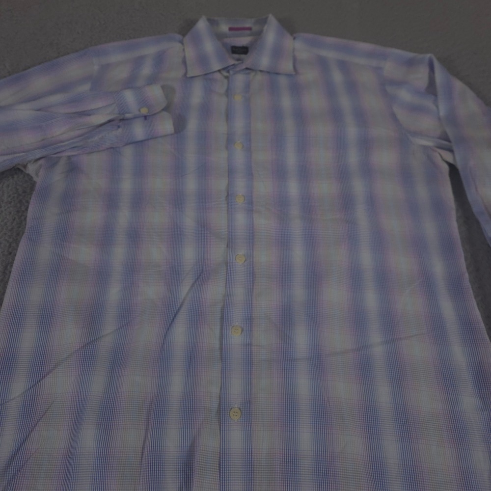 Paul Smith Shirt Mens 16/41 Multi Check Cotton Long Sleeve Button Down Formal